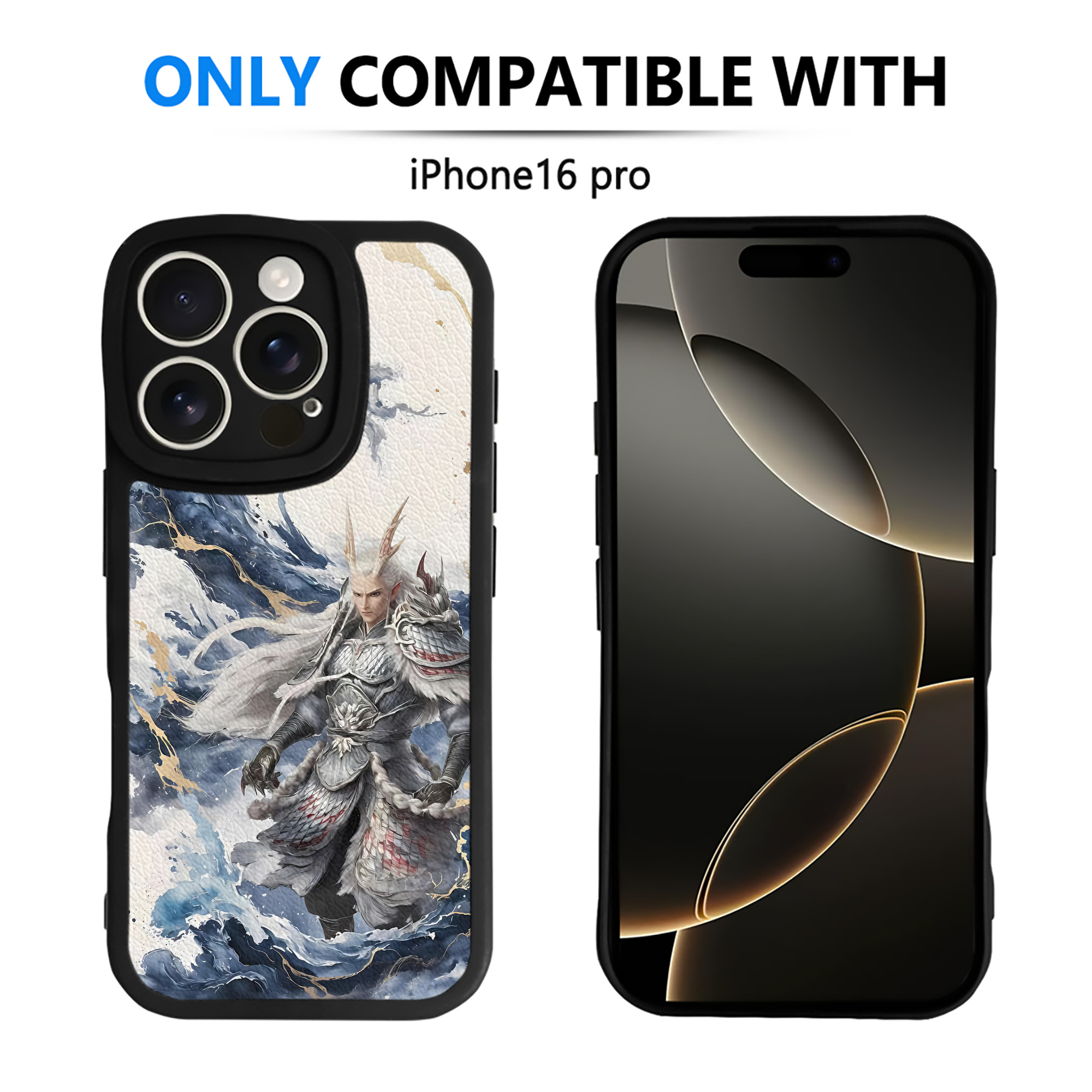 （画像用） Ne Zha 2 ナタ 魔童の大暴れ 【iPhone 16シリーズ対応】シリコンスマホケース（レザー調） 材質：シリコン